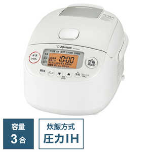 象印マホービン　ZOJIRUSHI 【アウトレット】炊飯器 3合 極め炊き 圧力IH ホワイト NP-RN05-WA