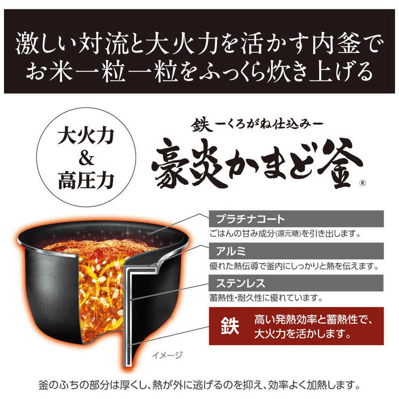 象印マホービン　ZOJIRUSHI 象印マホービン　ZOJIRUSHI 炊飯器 5.5合 ブラック 圧力IH NW-JY10 NW-JY10