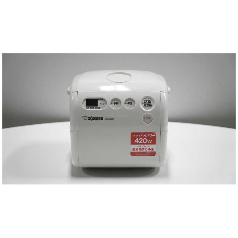 象印マホービン　ZOJIRUSHI 象印マホービン　ZOJIRUSHI 炊飯器 3合 極め炊き マイコン ソフトホワイト NS-NH05-WZ NS-NH05-WZ
