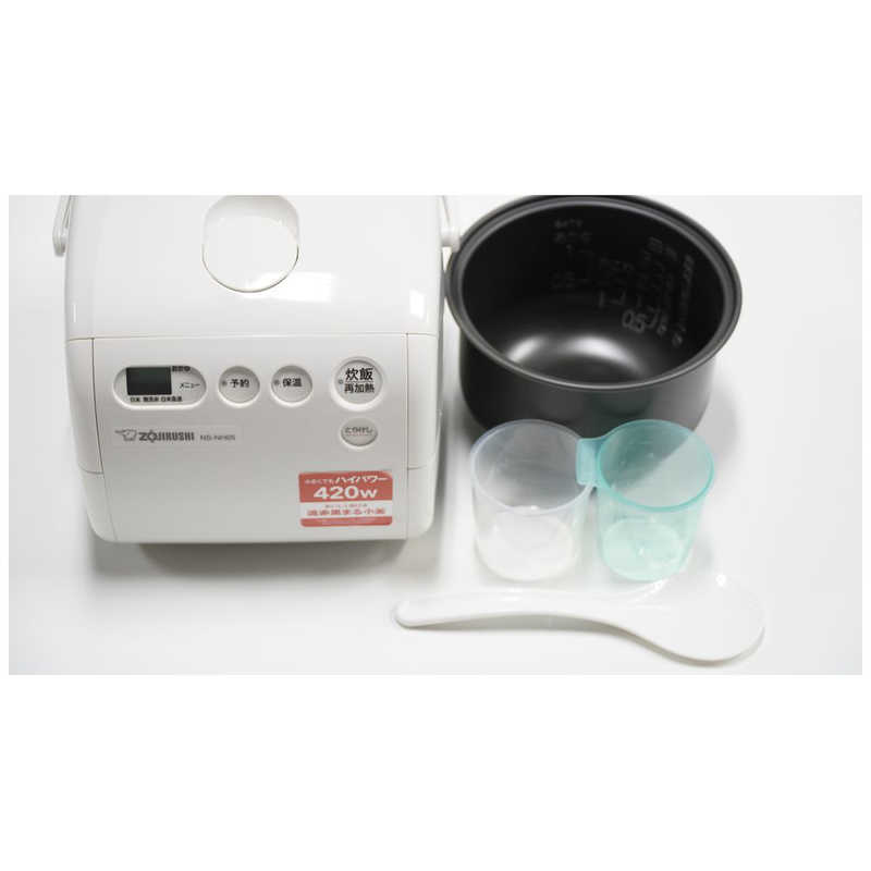 象印マホービン　ZOJIRUSHI 象印マホービン　ZOJIRUSHI 炊飯器 3合 極め炊き マイコン ソフトホワイト NS-NH05-WZ NS-NH05-WZ