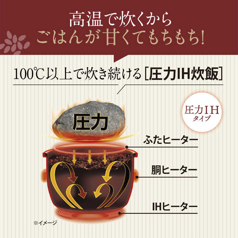 象印マホービン　ZOJIRUSHI 象印マホービン　ZOJIRUSHI 炊飯器 5.5合 極め炊き 圧力IH ホワイト NW-YB10-WA NW-YB10-WA