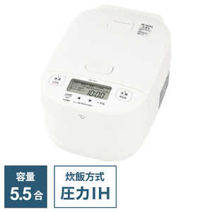 象印マホービン ZOJIRUSHI 炊飯器 5.5合 極め炊き 圧力IH ホワイト NW-YB10-WA 象印マホービン ZOJIRUSHI 炊飯器 5.5合 極め炊き 圧力IH ホワイト NW-YB10-WA