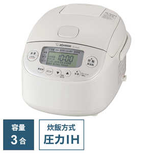 象印マホービン ZOJIRUSHI 炊飯器 3合 極め炊き 圧力IHジャー ホワイト NP-RU05 象印マホービン ZOJIRUSHI 炊飯器 3合 極め炊き 圧力IHジャー ホワイト NP-RU05