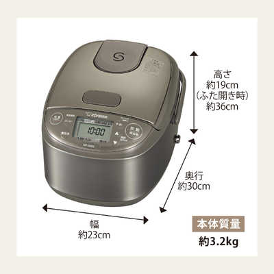 象印マホービン ZOJIRUSHI 炊飯器 3合 極め炊き IHジャー ステンレス
