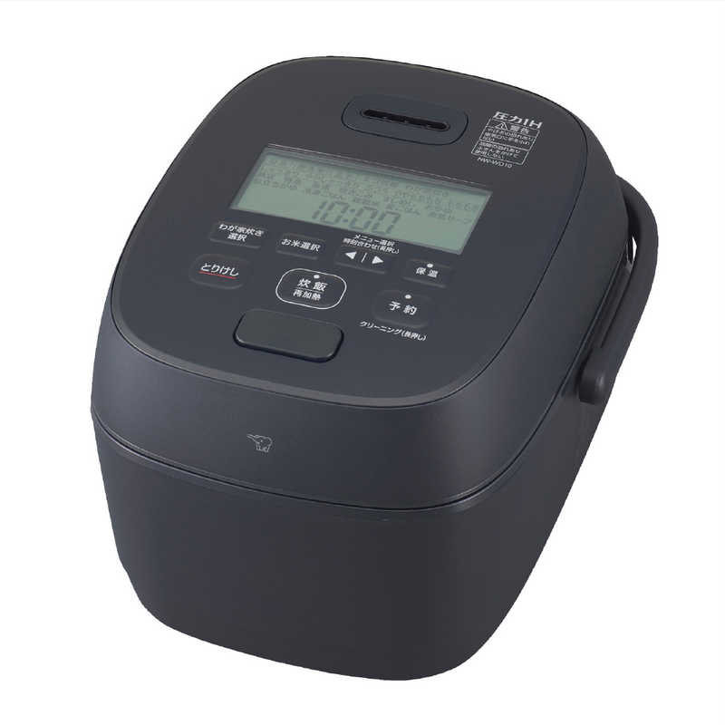 象印マホービン　ZOJIRUSHI 象印マホービン　ZOJIRUSHI 炊飯器 5.5合 豪熱大火力 圧力IHジャー 鉄 -くろがね仕込み- 豪炎かまど釜 わが家炊き ブラック NW-WD10-BA NW-WD10-BA