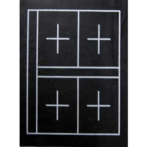 志昌堂 下敷規格判黒1mm6マス4マス H0402