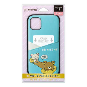 PGA iPhone 11用 タフポケットケース [リラックマ/リラックマスタイル(wake up)] San-X Collection YY03504