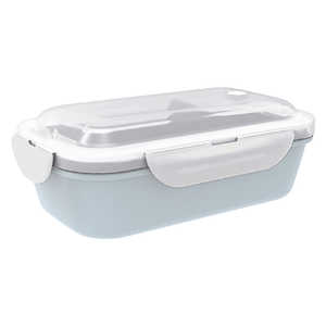 アスベル お弁当箱 1段 500ml パッキン一体型 ランタス ライトブルー WTL500