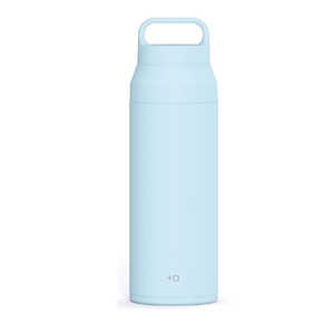 アスベル 水筒 500ml プラスエー ハンドル付きステンレスボトル パウダーブルー 496237