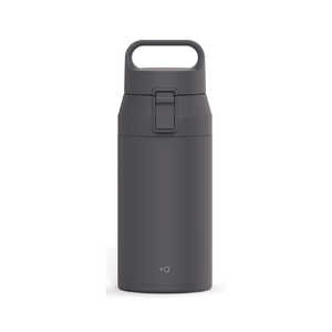 アスベル 水筒 350ml プラスエーハンドル付きステンレスワンプッシュボトル ブラック 496245