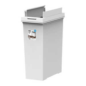 アスベル 棚下で使える両開きプッシュダストボックス 20L ホワイト A6305