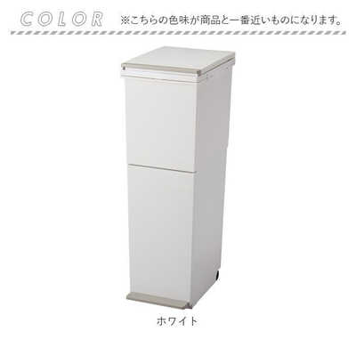 アスベル 分別ダストボックス ペダル2段 スリム 38L ゴミ箱 ホワイト