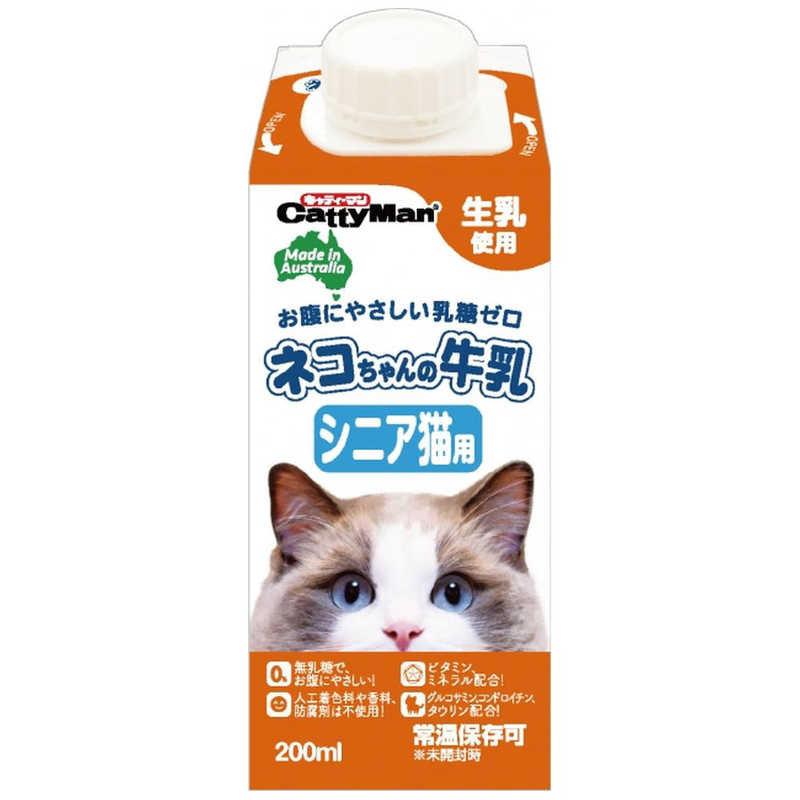 ドギーマン ドギーマン ネコちゃんの牛乳 シニア猫用 200ml  