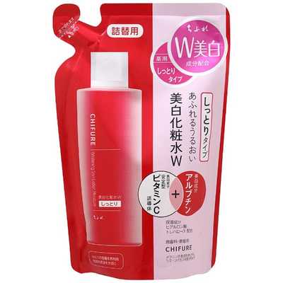 未開封　ちふれ　基礎化粧品　W美白　しっとり8点セット　赤 ちふれ化粧品 美白化粧水 W しっとりタイプ つめかえ用 の通販