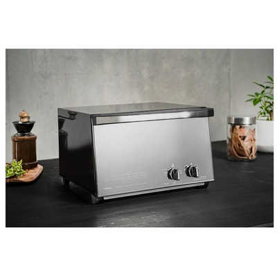 ツインバード TWINBIRD オーブントースター 1200W/食パン4枚 ブラック