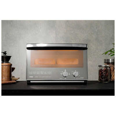 ツインバード TWINBIRD オーブントースター 1200W/食パン4枚 ブラック