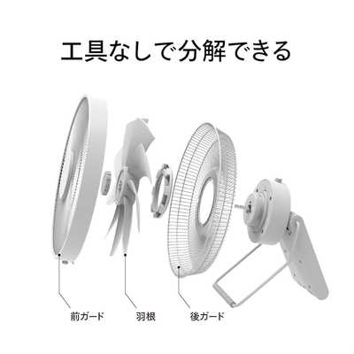 ツインバード TWINBIRD 首振りがいらないサーキュレーター DCモーター