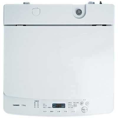 ツインバード TWINBIRD 全自動洗濯機 洗濯7.0kg WM-EC70W ホワイト の