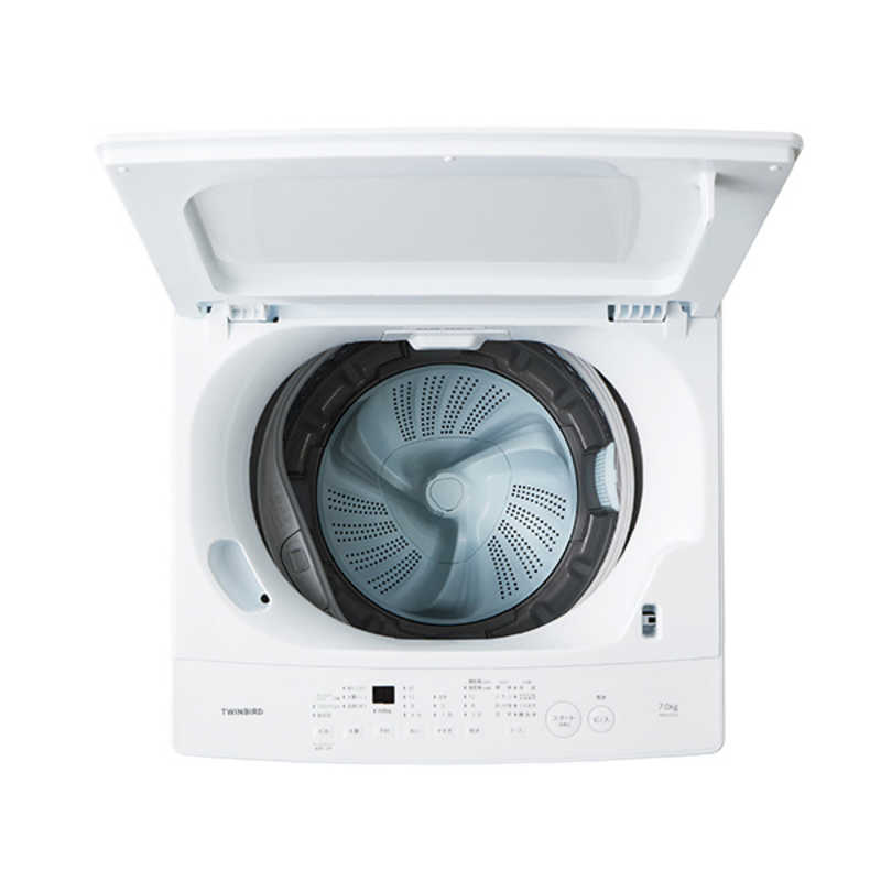 ツインバード　TWINBIRD ツインバード　TWINBIRD 全自動洗濯機 洗濯7.0kg WM-ED70W ホワイト WM-ED70W ホワイト