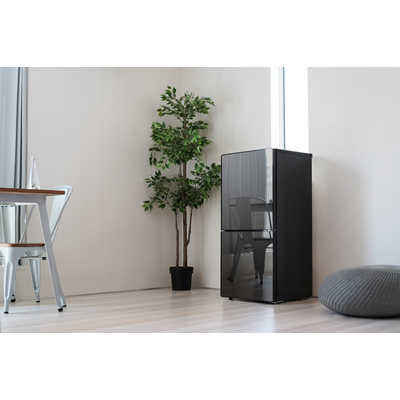 ツインバード TWINBIRD 冷蔵庫 2ドア 右開き 110L ブラック HR