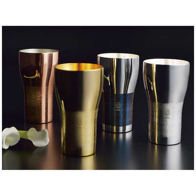 タマハシ 輝 -かがやき- 純銅ビアタンブラー（金仕上げ） 日本製 KG-03 輝純銅ビアタンブラー(金仕上げ) KG-03 ヒランヤ プラーナ92SG 純銀