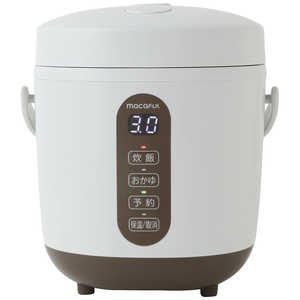 ＜コジマ＞ AINX 炊飯器 4合 Smart Rice Cooker ホワイト ホワイト AXRC3W