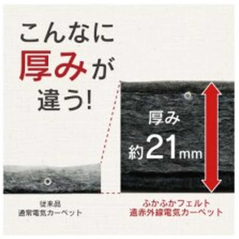 ゼピール ゼピール 3畳用遠赤外線電気カーペット単体 (ふかふか省エネ) ［本体のみ /3畳相当］ DK-Y5030FFN-B DK-Y5030FFN-B