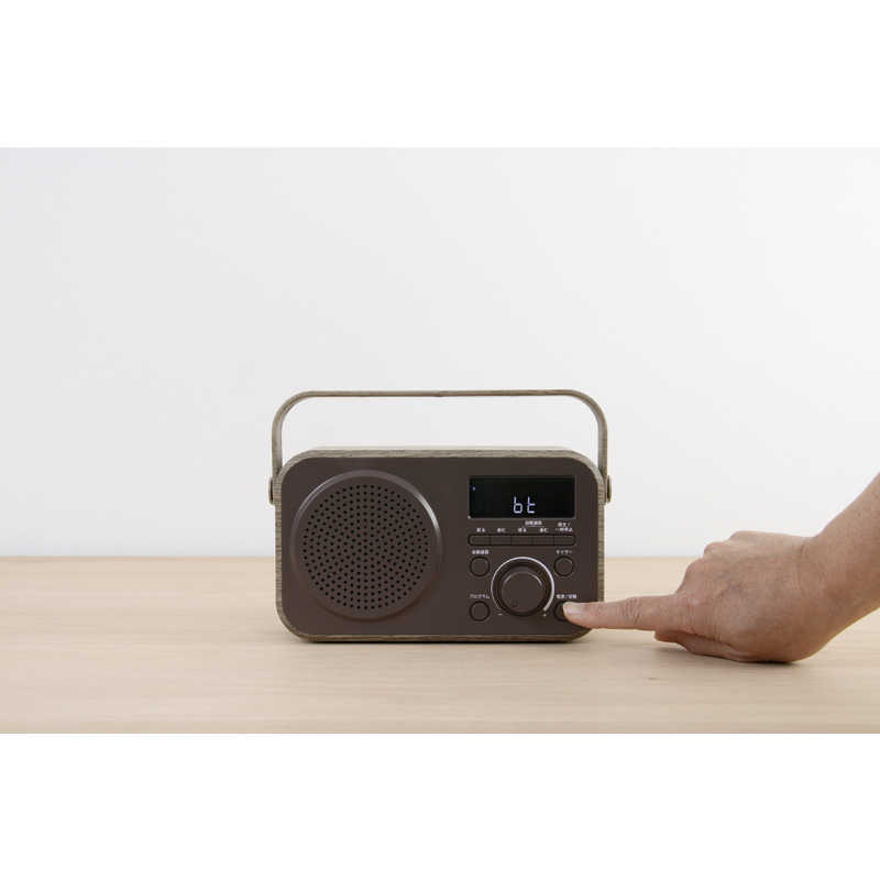 ゼピール ゼピール ラジオ付手元スピーカー木聲(きこえ)AC電源/乾電池 ブラウン DTS-WS230-BR DTS-WS230-BR
