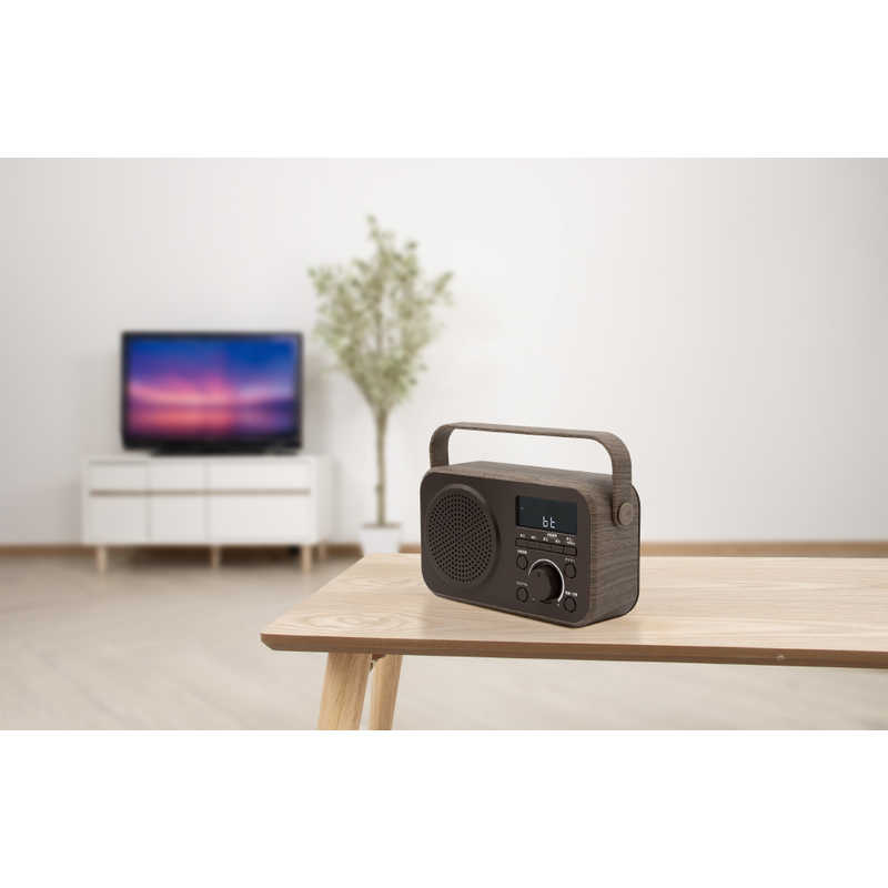 ゼピール ゼピール ラジオ付手元スピーカー木聲(きこえ)AC電源/乾電池 ブラウン DTS-WS230-BR DTS-WS230-BR