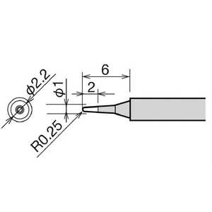 太洋電機産業 グット 替こて先 B型 RX-812AS/802AS RX-81HRT-B 太洋電機産業 グット 替こて先 B型 RX-812AS/802AS RX-81HRT-B