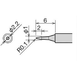 太洋電機産業 グット 替こて先 SB型 RX-812AS/802AS RX-81HRT-SB