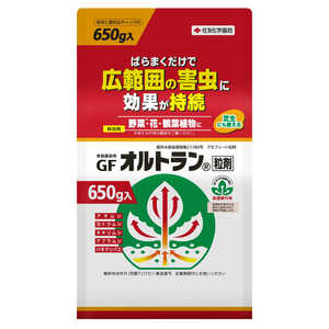 住友化学園芸 家庭園芸用GFオルトラン粒剤 650g 殺虫殺菌剤 2055187 住友化学園芸 家庭園芸用GFオルトラン粒剤 650g 殺虫殺菌剤 2055187