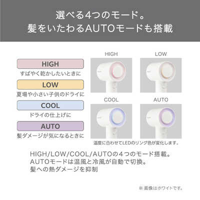 テスコム マイナスイオン ヘアドライヤー ホワイト TD760A-W の