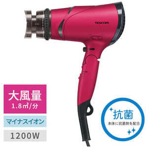 テスコム テスコム トライアングルマイナスイオンヘアードライヤー -N(ゴールド)(大風量1.8m3/分) ピンク TD430B