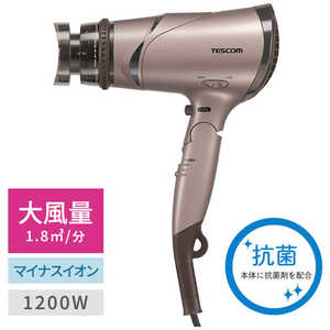 テスコム テスコム トライアングルマイナスイオンヘアードライヤー (ゴールド)(大風量1.8m3/分) ブロンズ TD430B