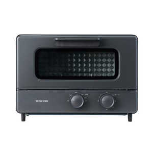 テスコム トースター 4枚焼き オーブントースター コンパクト 無段階温度調節 1200W タイマー30分 遠赤外線ヒーター 鉄製フレーム扉 パンくずトレイ付 ブラック テスコム トースター 4枚焼き オーブントースター コンパクト 無段階温度調節 1200W タイマー30分 遠赤外線ヒーター 鉄製フレーム扉 パンくずトレイ付 ブラック