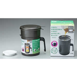 高木金属工業 フッ素コート活性炭油ろ過ポット二重口 1.0L KWP-1.0