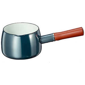 高木金属工業 ホーローミルクパン14CM オニキスブルー ［IH対応］ ONB14M