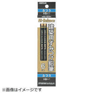 TJMデザイン タジマ 建築用すみつけ鉛筆 ふつう(HB)6本入 KNE6-HB TJMデザイン タジマ 建築用すみつけ鉛筆 ふつう(HB)6本入 KNE6-HB