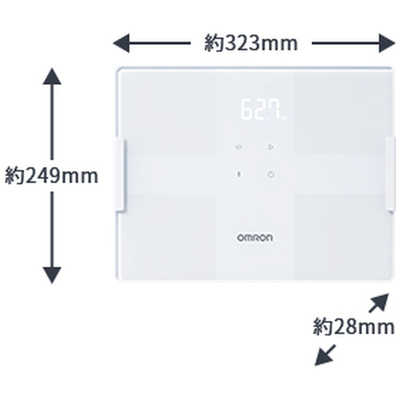 オムロン OMRON 体重体組成計 ［スマホ管理機能あり］ KRD-508T-W の