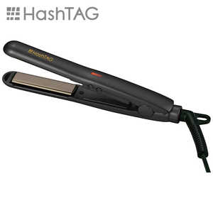 HASHTAG ミニストレｰトヘアアイロン HashTAG HTG-3000-K ブラック [交流(コｰド)式 /国内･海外対応]