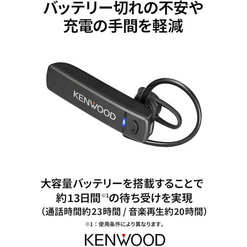 ケンウッド ケンウッド ヘッドセット KH-M300-W ホワイト [ワイヤレス(Bluetooth) /片耳 /イヤフックタイプ] KH-M300-W ホワイト [ワイヤレス(Bluetooth) /片耳 /イヤフックタイプ]