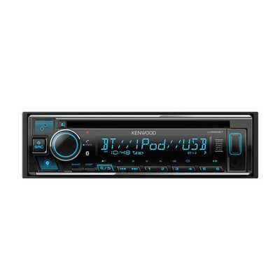ケンウッド 1DINレシーバー MP3 WMA AAC WAV FLAC対応 CD USB 