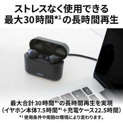 KENWOOD ワイヤレスイヤフォン ブラック 推奨品】KENWOOD KH-CRZ40T-B 完全ワイヤレスイヤホン ブラック