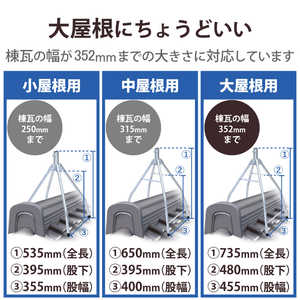 DXアンテナ 屋根馬 大 MH45Z