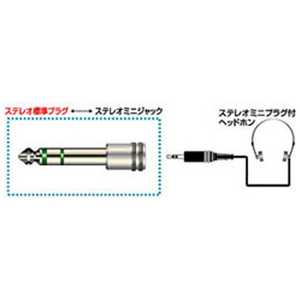 JVC プラグアダプター ステレオミニジャック⇔ステレオ標準プラグ AP-113A