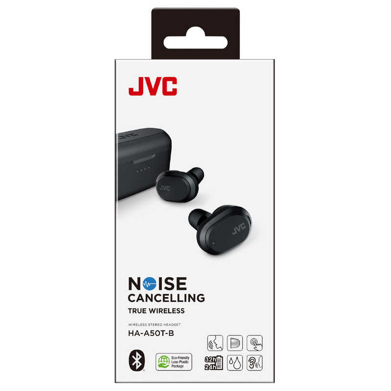 JVC JVC フルワイヤレスイヤホン ノイズキャンセリング対応 リモコン・マイク対応 ブラック HA-A50T-B HA-A50T-B