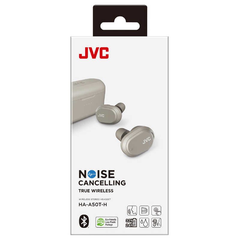 JVC JVC フルワイヤレスイヤホン ノイズキャンセリング対応 リモコン・マイク対応 グレー HA-A50T-H HA-A50T-H
