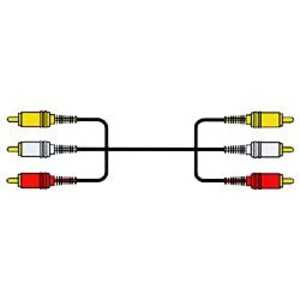 JVC AVコード ピンプラグ×3⇔ピンプラグ×3 (0.5m) VX-37G