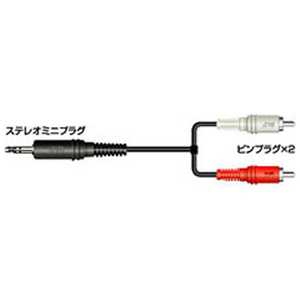 JVC オーディオコード ステレオミニプラグ⇔ピンプラグ×2 (1.0m) CN-2011A